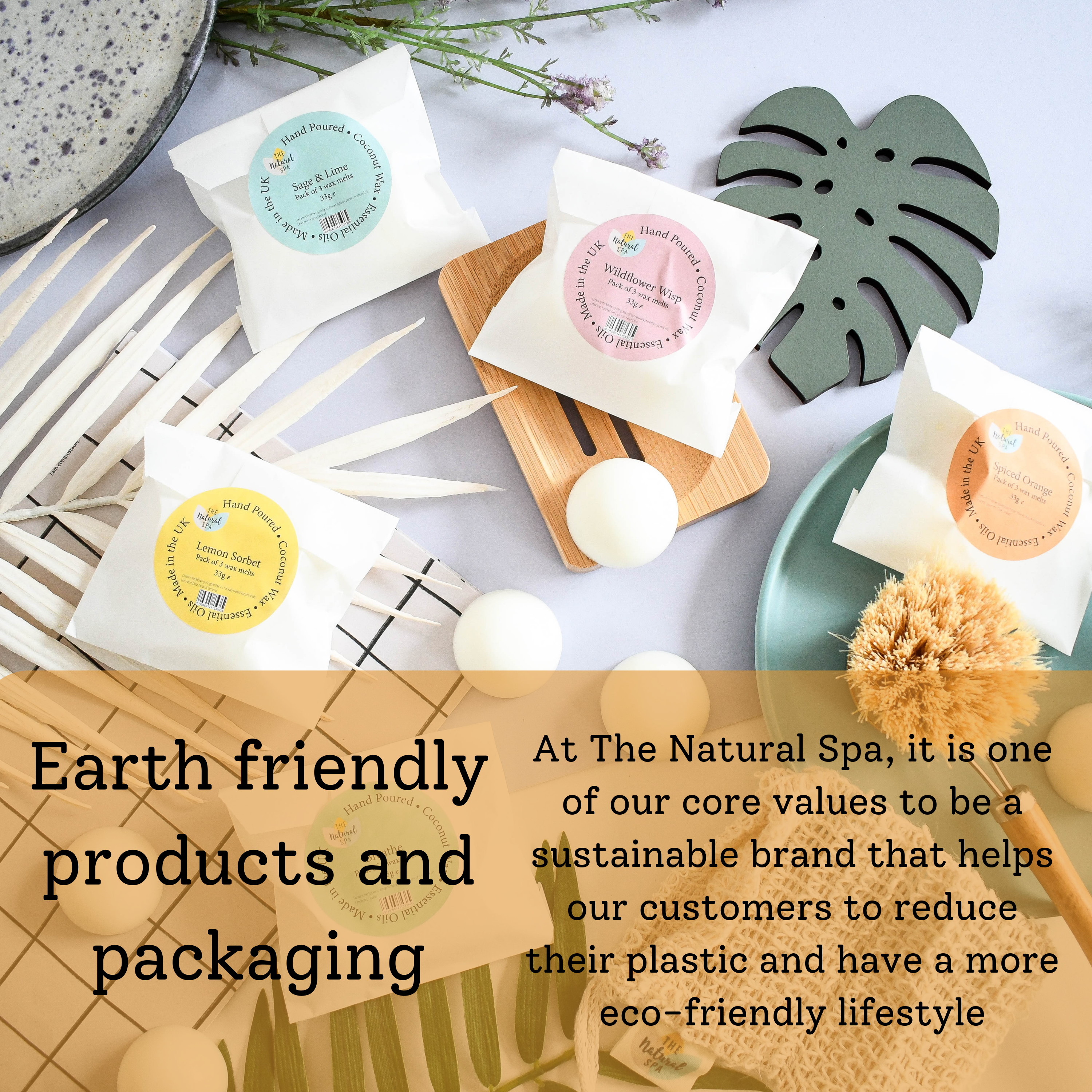 Spiced Orange Coconut Wax Melts – Pack of 3 | Natural & Eco-Friendly