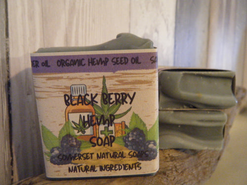 Blackberry & Hemp Natural Vegan Soap | Foraged Somerset Blackberries