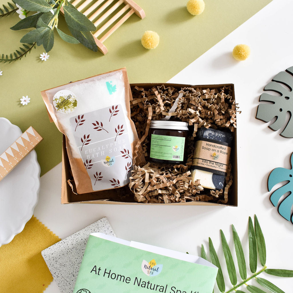 Breathe At Home Spa Set | Eucalyptus, Rosemary & Peppermint Natural Gift Set