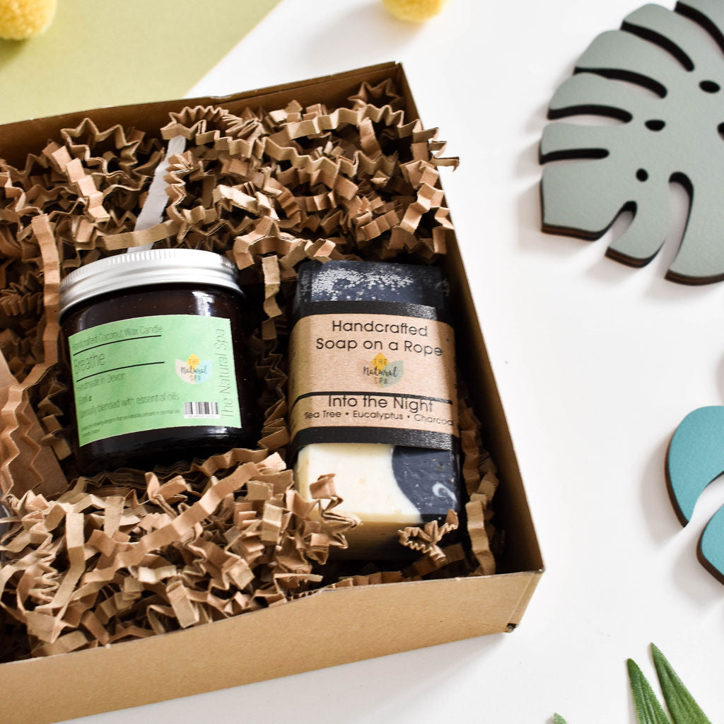 Breathe At Home Spa Set | Eucalyptus, Rosemary & Peppermint Natural Gift Set
