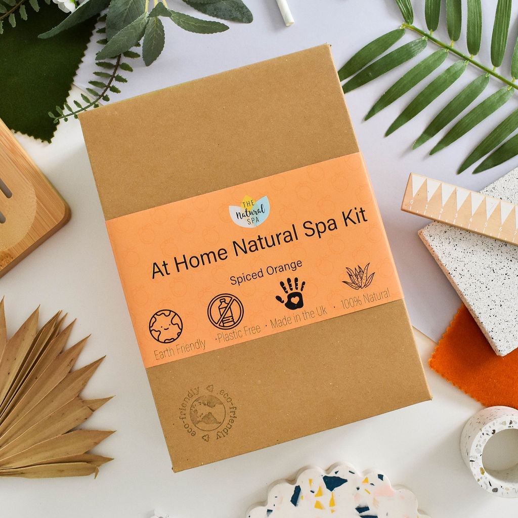 Spiced Orange Natural Spa Gift Set – Candle, Soap & Bath Soak (3-Piece)