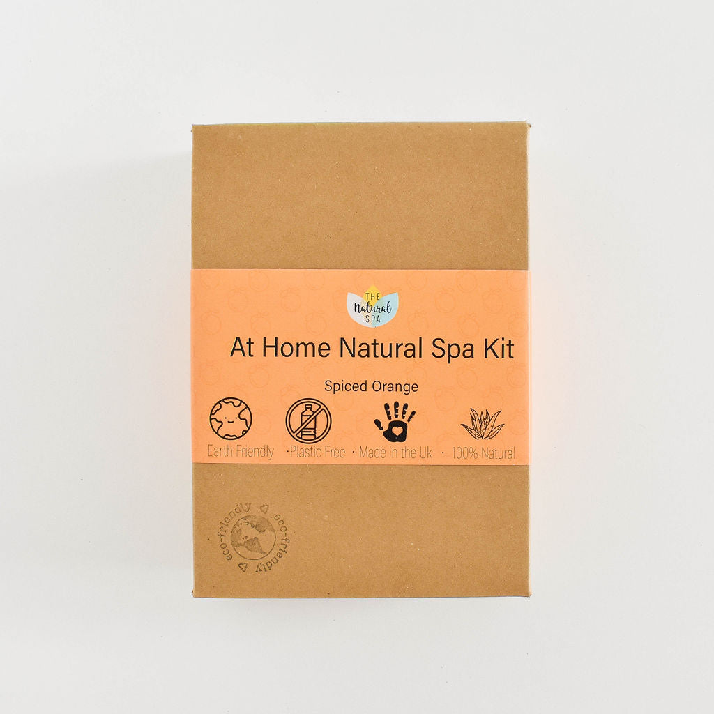 Spiced Orange Natural Spa Gift Set – Candle, Soap & Bath Soak (3-Piece)