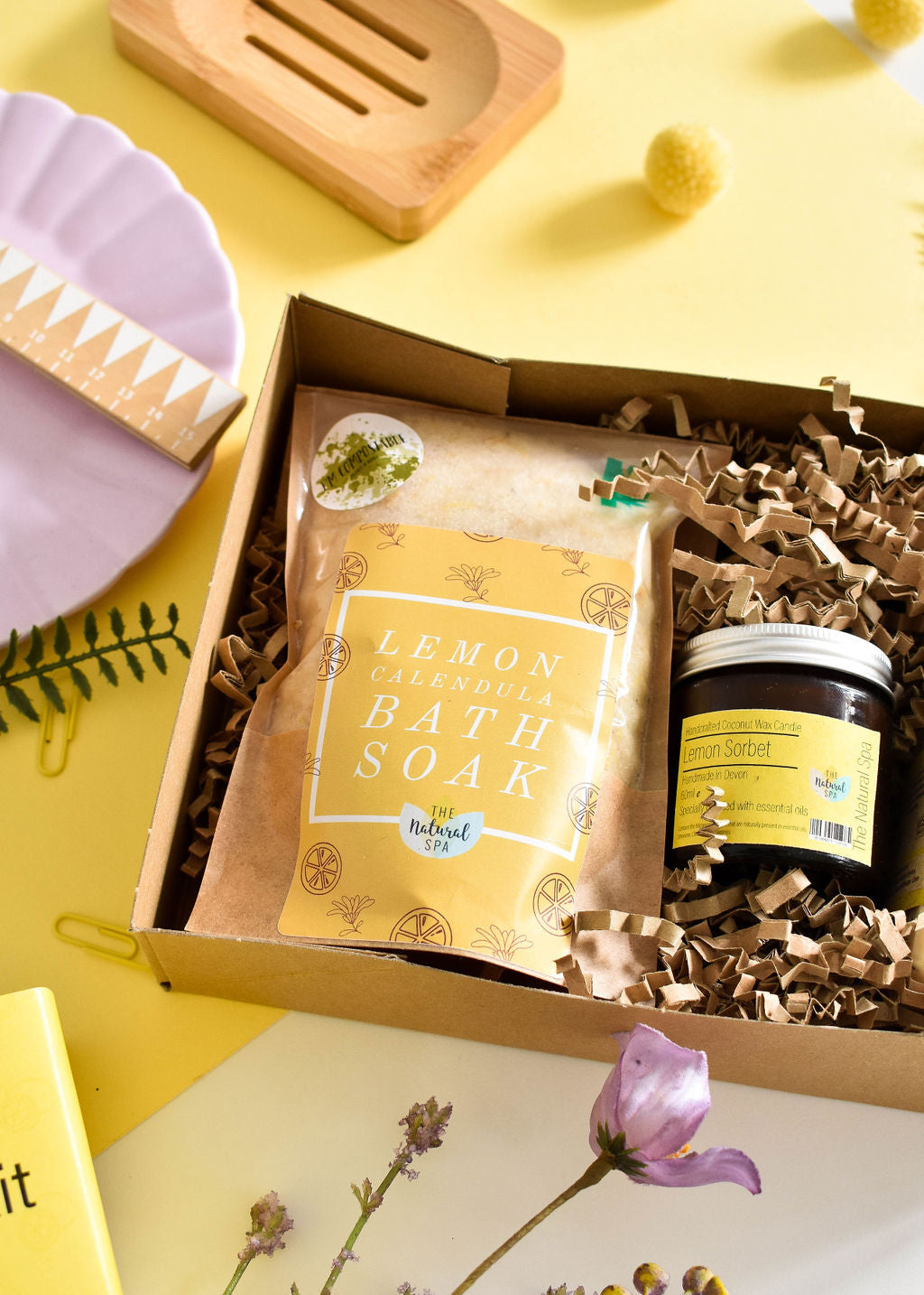 Lemon Sorbet At-Home Spa Gift Set – Natural, Vegan & Plastic-Free