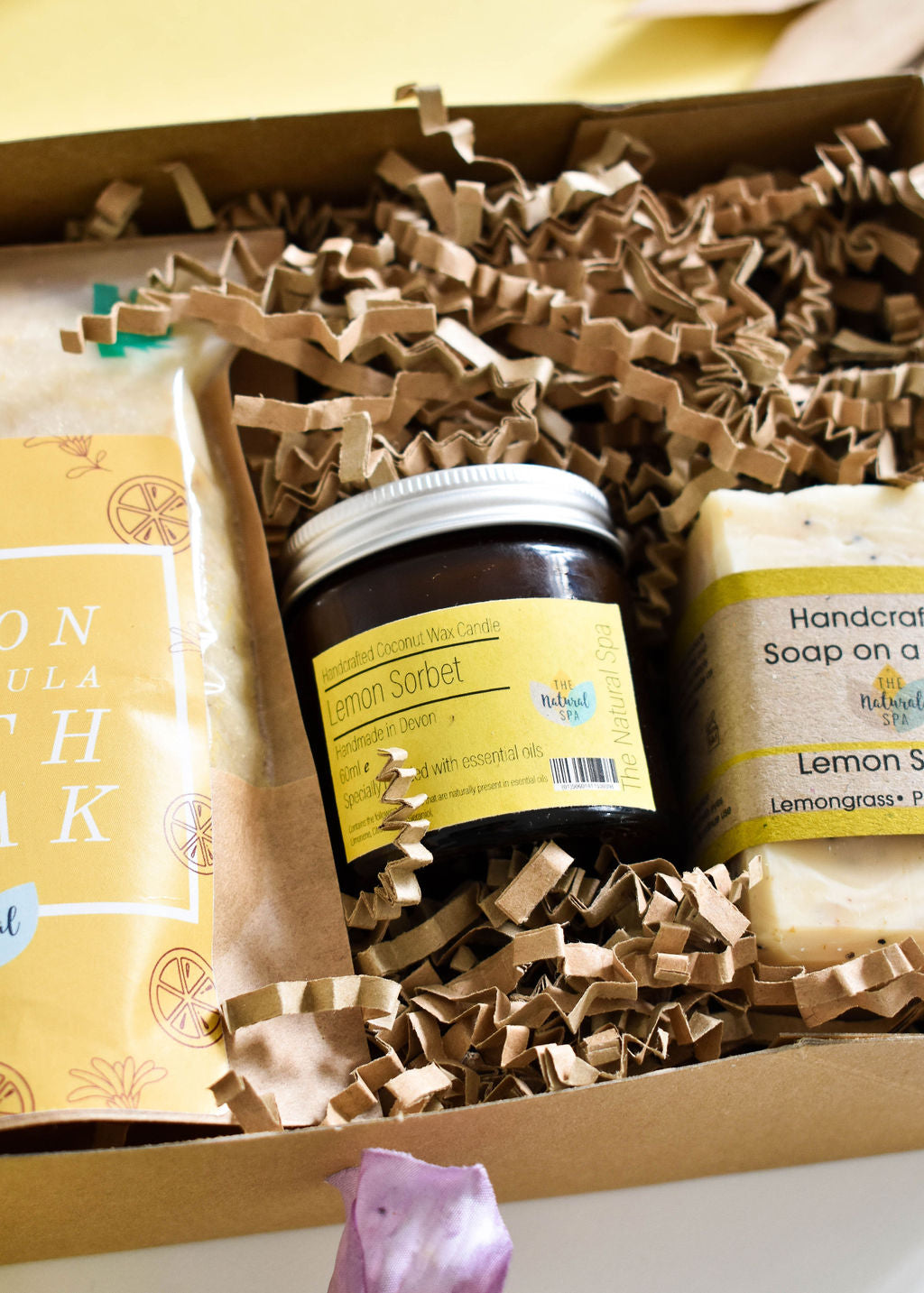 Lemon Sorbet At-Home Spa Gift Set – Natural, Vegan & Plastic-Free
