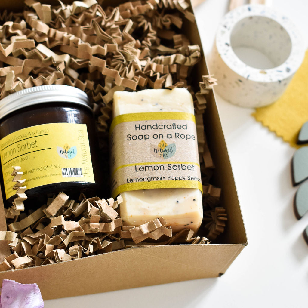 Lemon Sorbet At-Home Spa Gift Set – Natural, Vegan & Plastic-Free