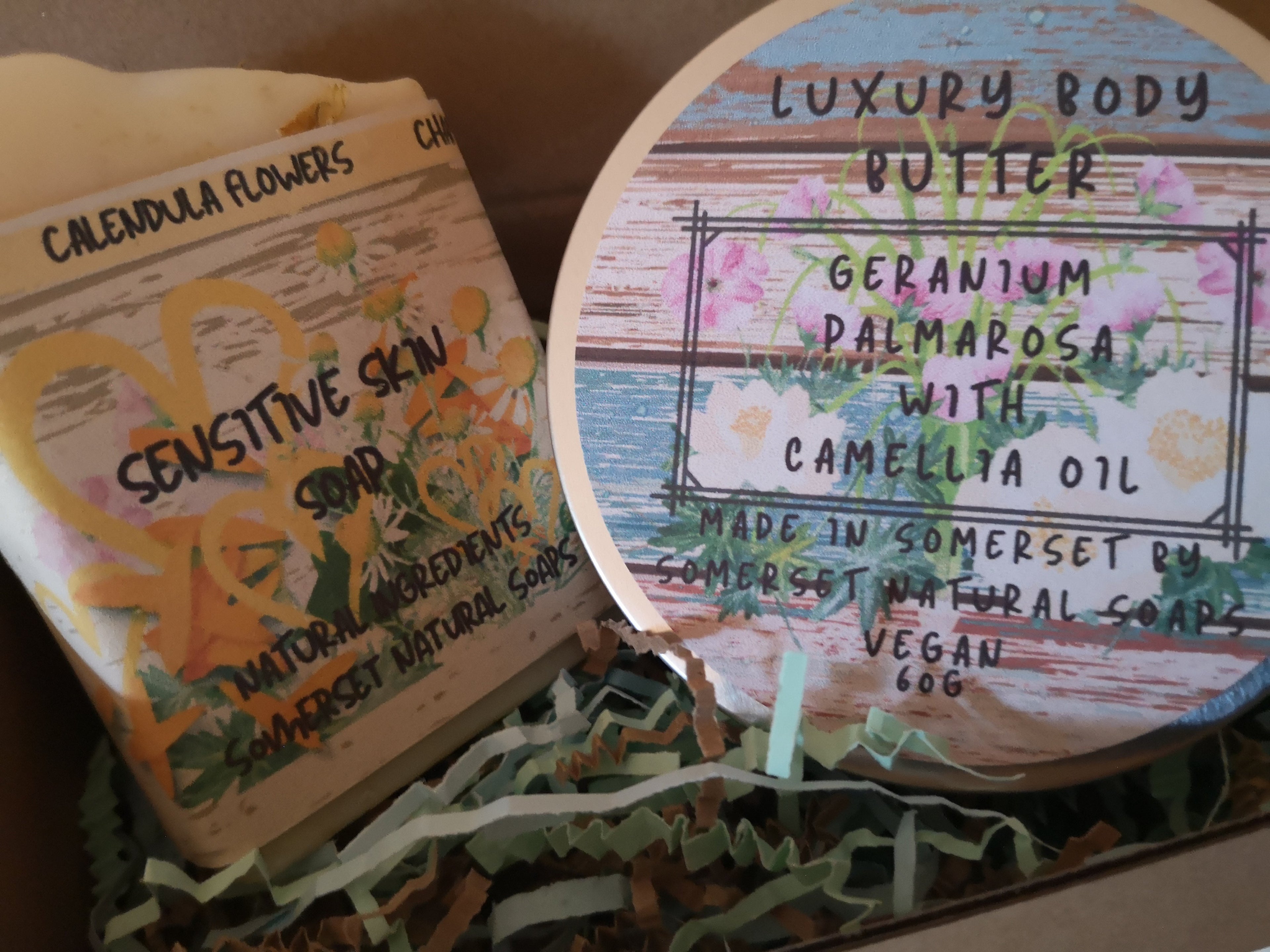 Geranium & Palmarosa Body Butter & Soap Gift Set