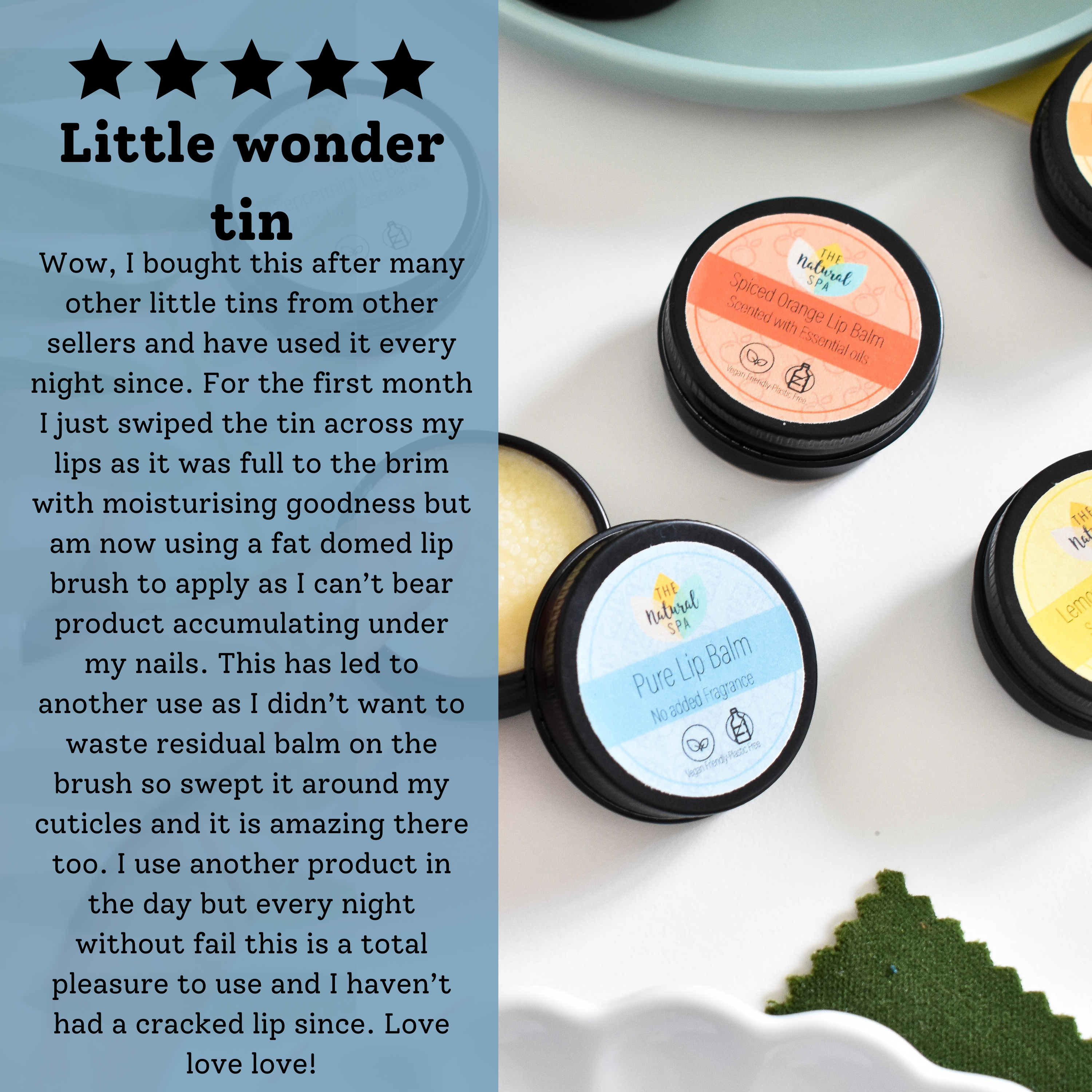 Pure Natural Lip Balm | Shea Butter, Jojoba & Vitamin E