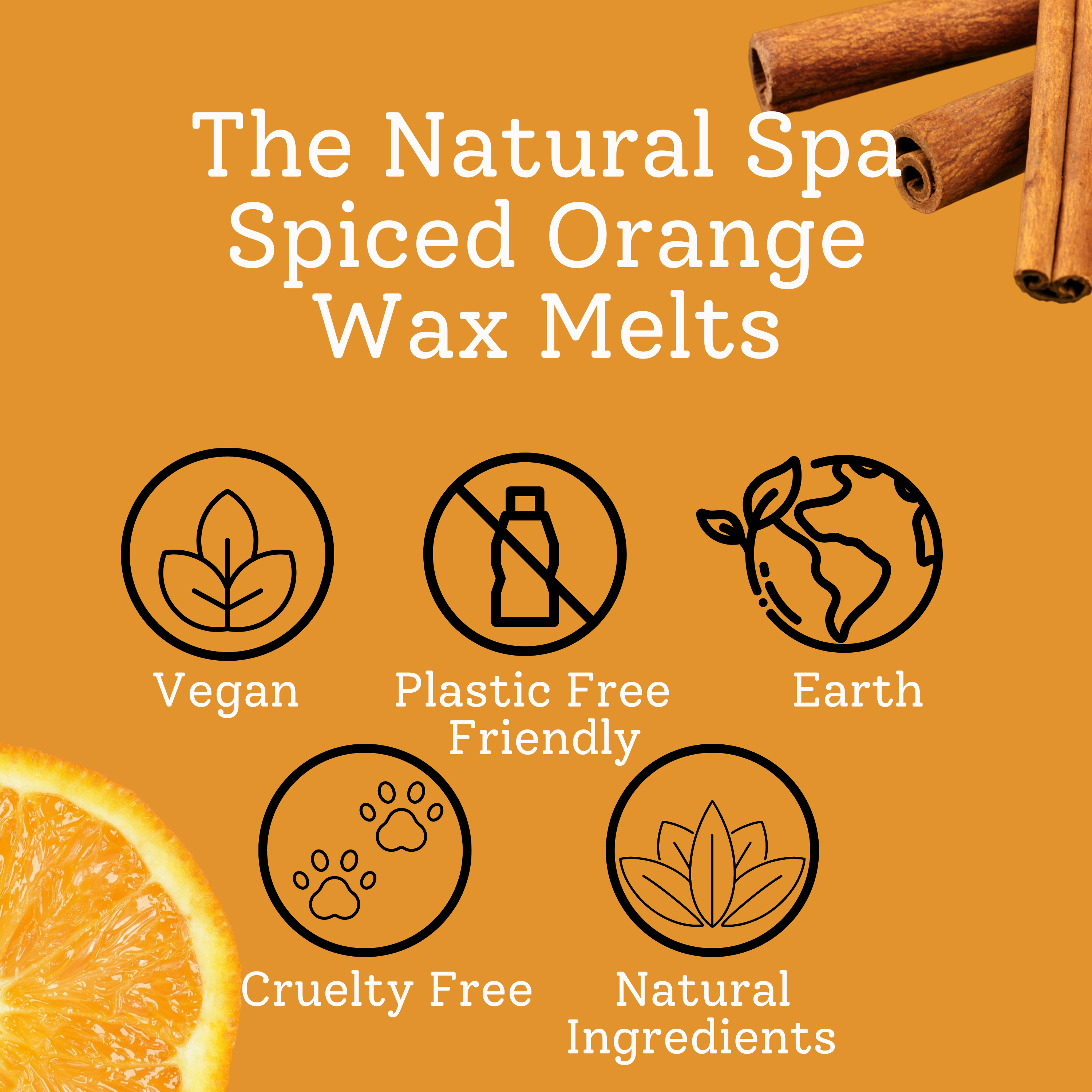 Spiced Orange Coconut Wax Melts – Pack of 3 | Natural & Eco-Friendly