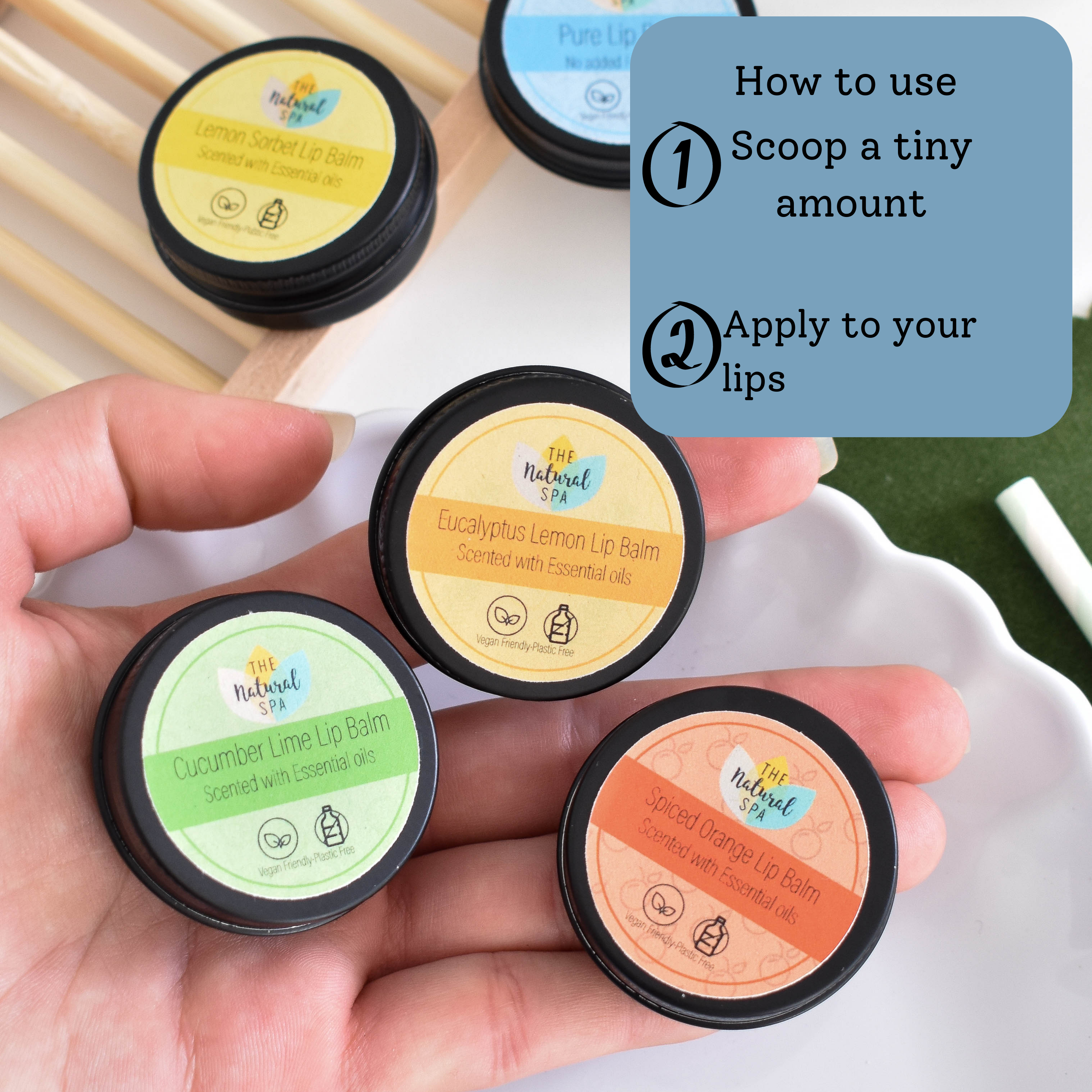 Pure Natural Lip Balm | Shea Butter, Jojoba & Vitamin E