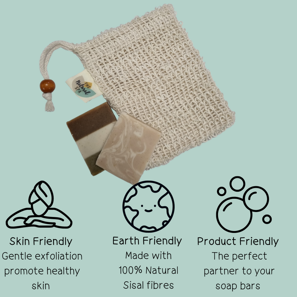 Natural Sisal Soap Bag – Exfoliating & Zero-Waste Shower Accessory