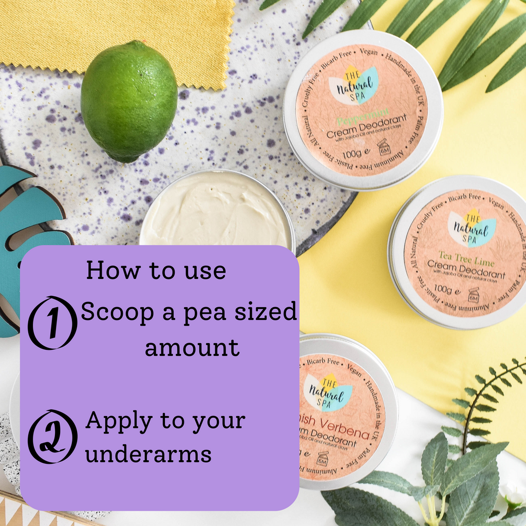 Natural Cream Deodorant – Bicarb-Free, Vegan & Plastic-Free | 125g Tin