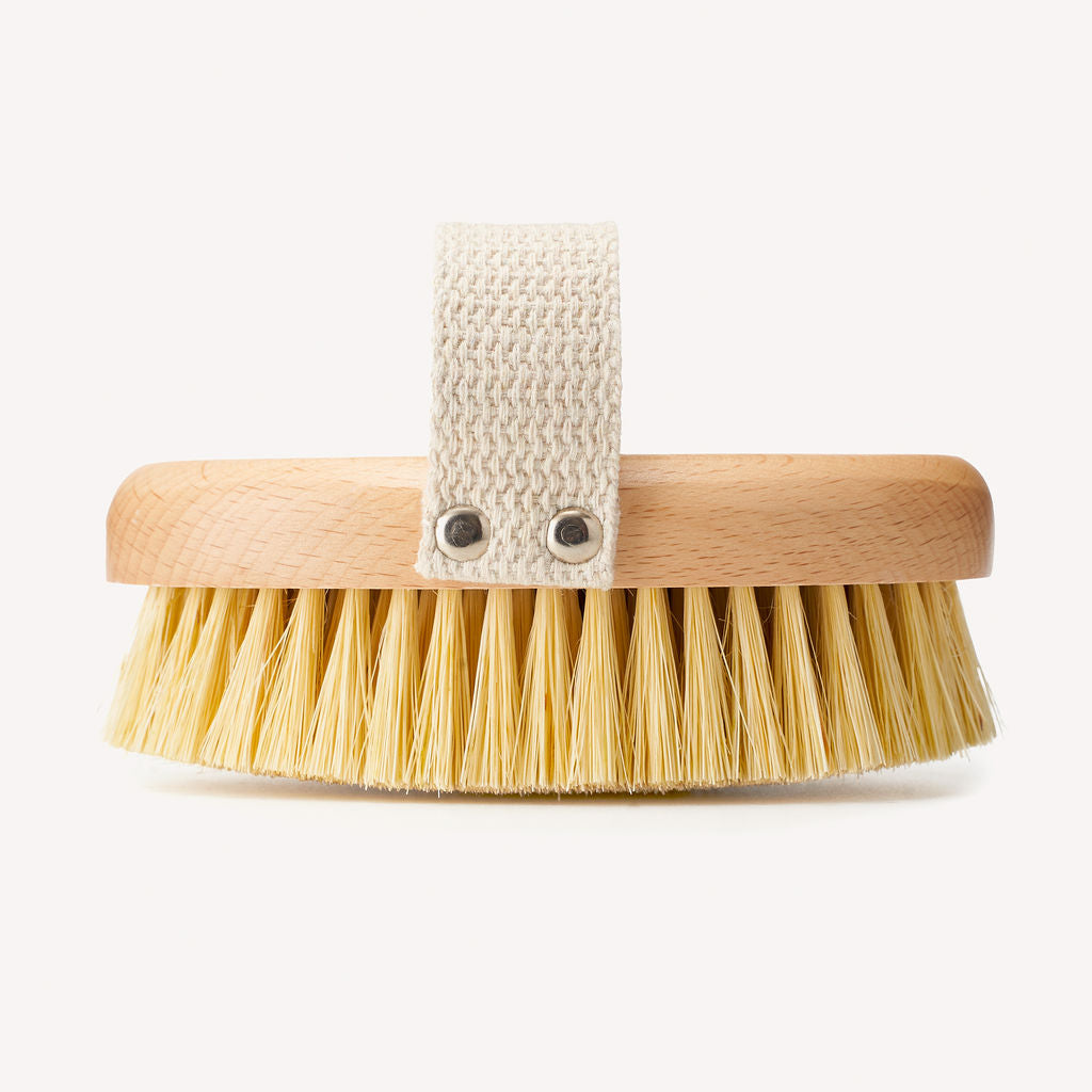 Natural Bristle Dry Body Brush | FSC-Certified Beechwood & Sisal