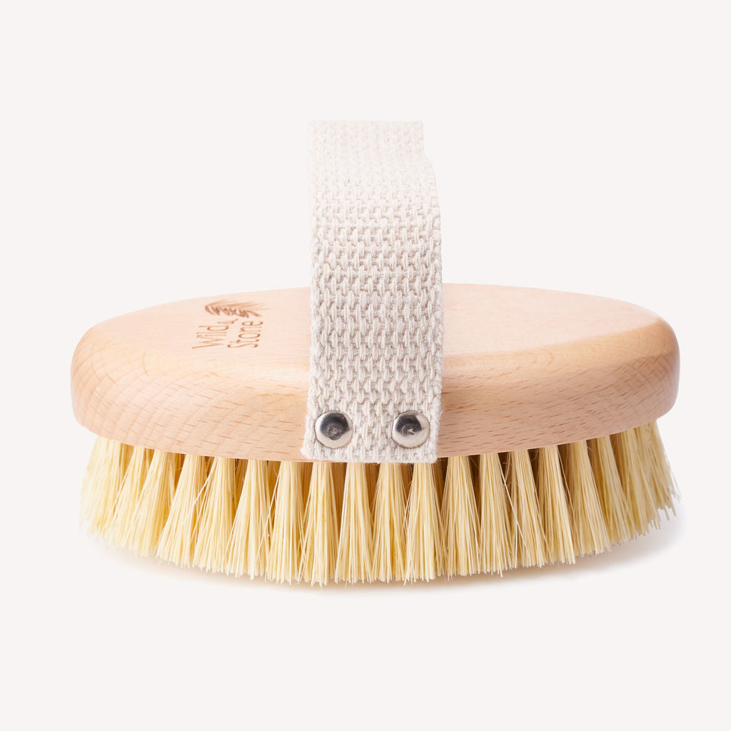 Natural Bristle Dry Body Brush | FSC-Certified Beechwood & Sisal