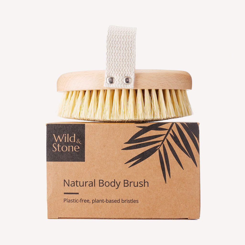 Natural Bristle Dry Body Brush | FSC-Certified Beechwood & Sisal