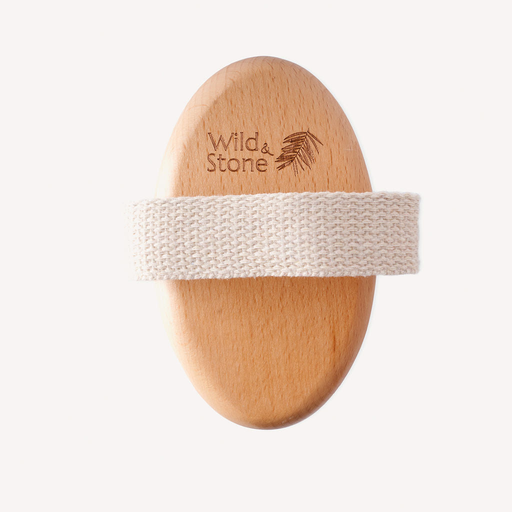 Natural Bristle Dry Body Brush | FSC-Certified Beechwood & Sisal